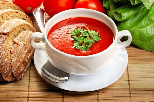 番茄汤可以让饮酒饮食菜单多样化